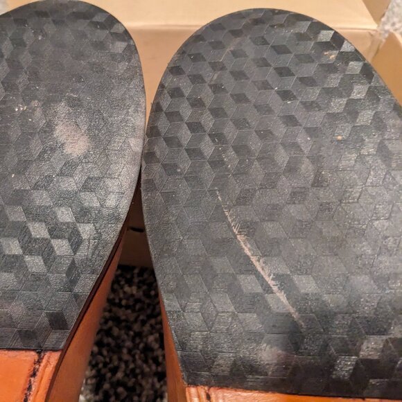 Adelante Shoe Handmade Custom - Classic Tan Leather Loafers - Slip on SZ 8.5 D - Picture 8 of 8